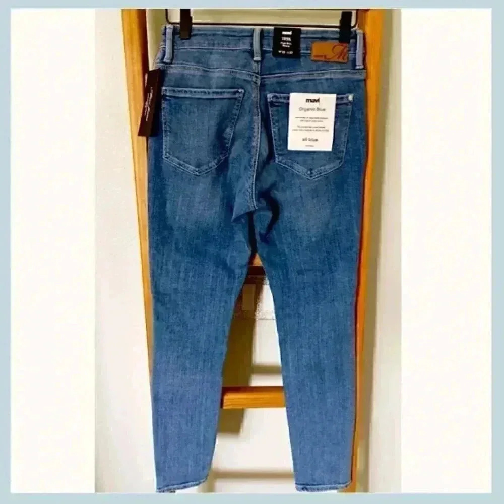 Mavi Tess Jeans High Rise Skinny, Size: 25, Straight Leg Jeans, Button Down Jean - Picture 7 of 8